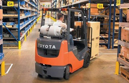 forklift at work